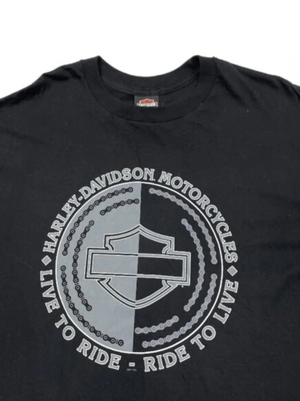 Harley Davidson Low Country Live To Ride Motorcycle Biker T-Shirt Men's 2XL XXL